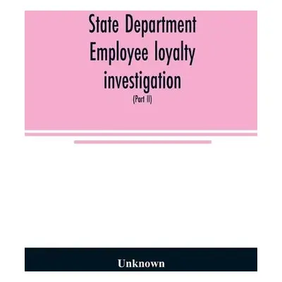 State Department employee loyalty investigation