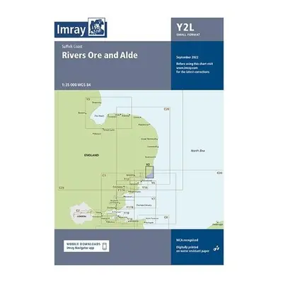 Laminated Imray Chart Y2 - Imray