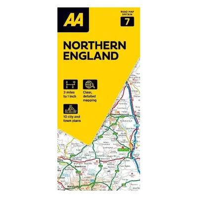 AA Road Map Northern England