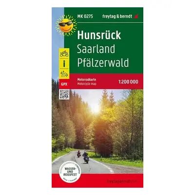 Hunsruck - Saarland - Pfalzerwald, MotorCycle map 1:200 000 - Freytag Berndt