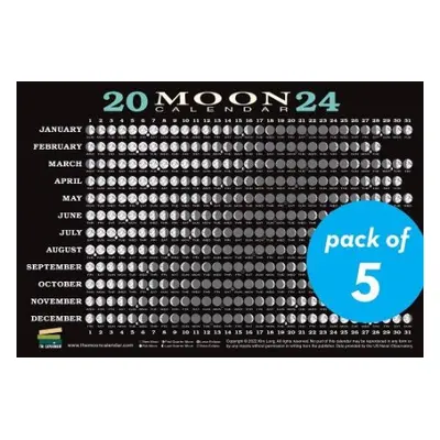 2024 Moon Calendar Card (5 pack) - Long, Kim