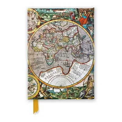 Pieter van den Keere: Antique Map of the World (Foiled Journal)