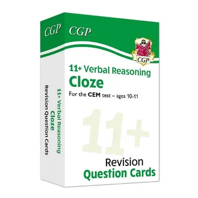 11+ CEM Revision Question Cards: Verbal Reasoning Cloze - Ages 10-11 - CGP Books