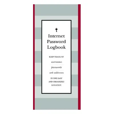 Internet Password Logbook (Red Leatherette) - Editors of Rock Point