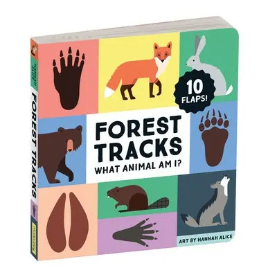 Forest Tracks: What Animal Am I? Lift-the-Flap Board Book - Mudpuppy