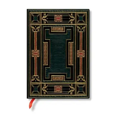 Onyx (Asterales) Midi Lined Hardback Journal (Elastic Band Closure) - Paperblanks