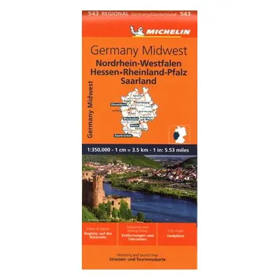 Germany Midwest - Michelin Regional Map 543 - Michelin