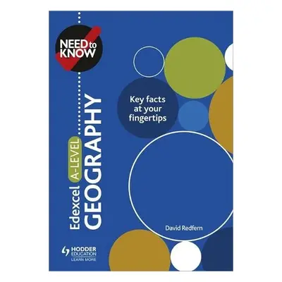 Need to Know: Edexcel A-level Geography - Redfern, David