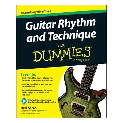 Guitar Rhythm and Techniques For Dummies, Book + Online Video and Audio Instruction - Serna, Des