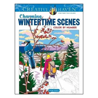 Creative Haven Charming Wintertime Scenes Color by Number - Toufexis, George