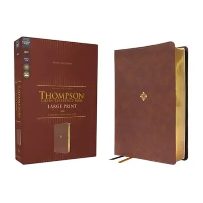 NKJV, Thompson Chain-Reference Bible, Large Print, Leathersoft, Brown, Red Letter, Comfort Print