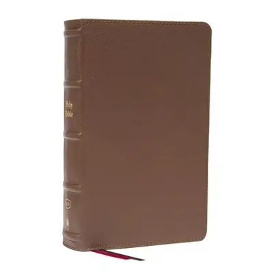 KJV Holy Bible: Large Print Single-Column with 43,000 End-of-Verse Cross References, Brown Genui