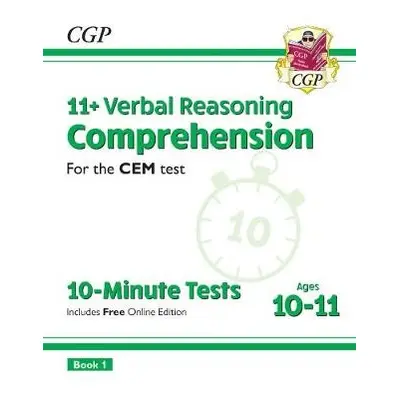 11+ CEM 10-Minute Tests: Comprehension - Ages 10-11 Book 1 (with Online Edition) - CGP Books