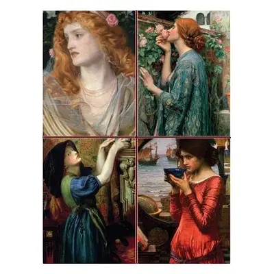 Set of Four Magnetic Notepads: Pre-Raphaelites