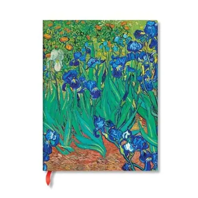 Van Gogh’s Irises Mini Unlined Hardback Journal (Elastic Band Closure) - Paperblanks