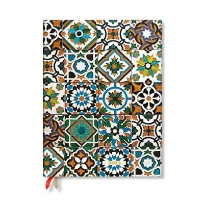 Porto (Portuguese Tiles) Ultra 12-month Day-at-a-time Hardback Dayplanner 2025 (Elastic Band Clo