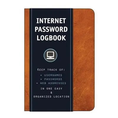 Internet Password Logbook (Cognac Leatherette) - Editors of Rock Point