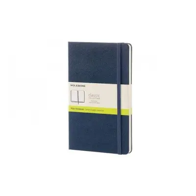 Moleskine Sapphire Blue Large Plain Notebook Hard