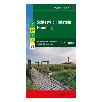 Schleswig - Holstein Hamburg Road and Leisure Map