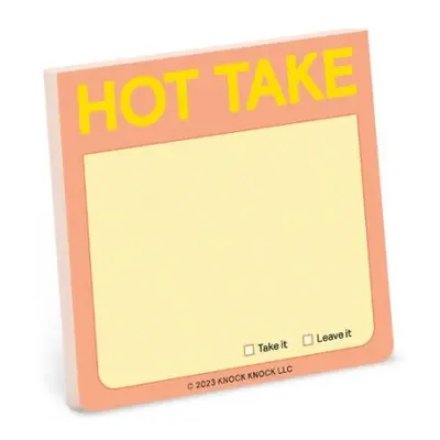 Knock Knock Hot Take Sticky Note - Knock Knock