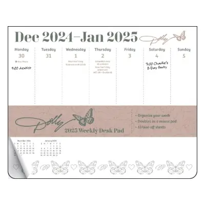 Dolly Parton 2025 Weekly Desk Pad Calendar - Andrews McMeel Publishing