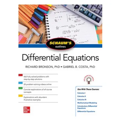 Schaum's Outline of Differential Equations, Fifth Edition - Bronson, Richard a Costa, Gabriel B.