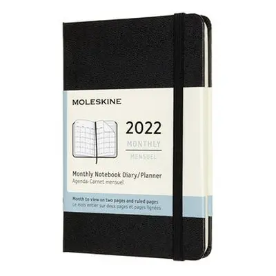 Moleskine 2022 12-Month Monthly Pocket Hardcover Notebook