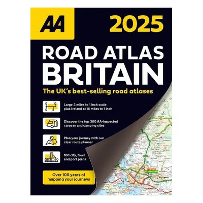 AA Road Atlas Britain 2025