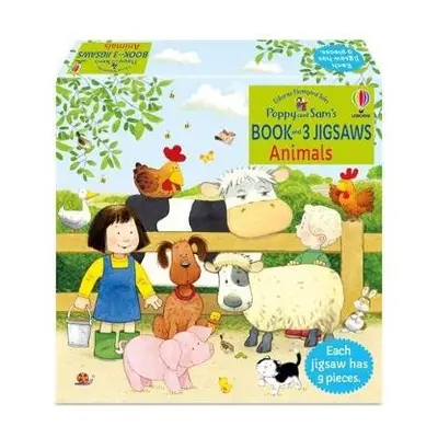 Poppy and Sam's Book and 3 Jigsaws: Animals - Amery, Heather