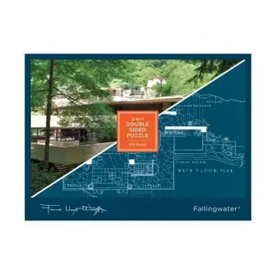 Frank Lloyd Wright Fallingwater 2-sided 500 Piece Puzzle