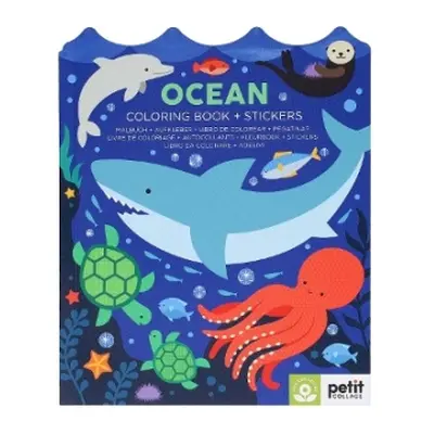 Ocean Coloring Book + Stickers - Petit Collage