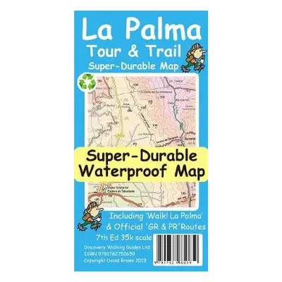 La Palma Tour a Trail Map - Brawn, David