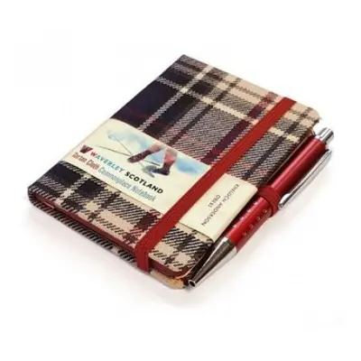 Waverley S.T. (S): Dress Mini with Pen Pocket Genuine Tartan Cloth Commonplace Notebook