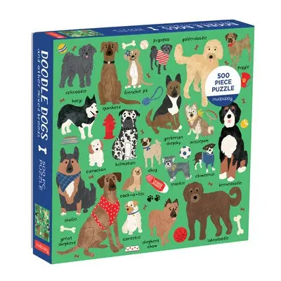 Doodle Dog And Other Mixed Breeds 500 Piece Family Puzzle - Galison