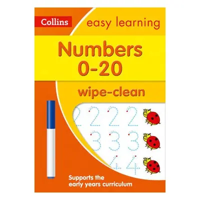 Numbers 0-20 Age 3-5 Wipe Clean Activity Book - Collins Easy Learning