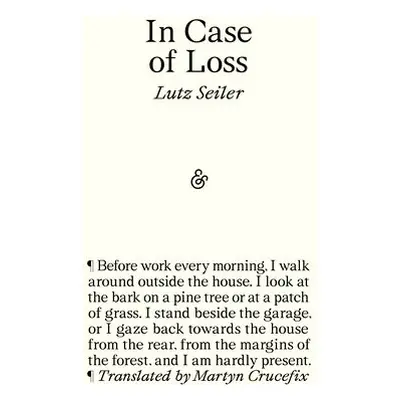 In Case of Loss - Seiler, Lutz