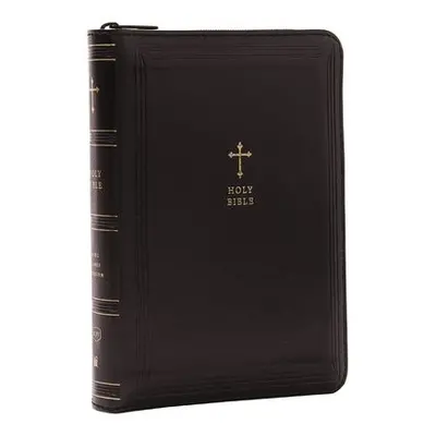 KJV Holy Bible: Compact with 43,000 Cross References, Black Leathersoft with zipper, Red Letter,