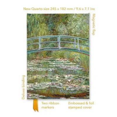 Claude Monet: Bridge over a Pond of Water Lilies (Foiled Quarto Journal)