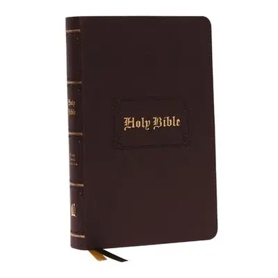 KJV, Personal Size Large Print Reference Bible, Vintage Series, Brown Leathersoft, Red Letter, T