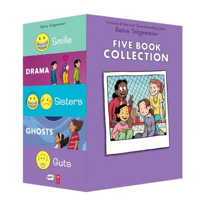 Raina Telgemeier Five Book Collection: Smile, Drama, Sisters, Ghosts, Guts - Telgemeier, Raina