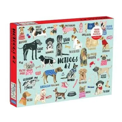 Hot Dogs A-Z 1000 Piece Puzzle - Mudpuppy