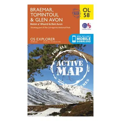 Braemar, Tomintoul a Glen Avon, Beinn a' Bhuird a Ben Avon - Ordnance Survey