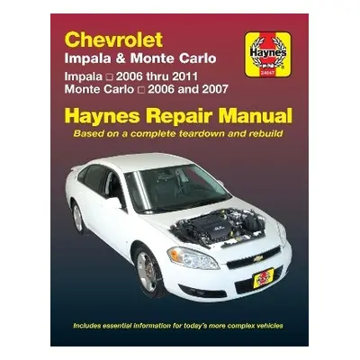 Chevrolet Impala (2006-2011) a Monte Carlo (2006-2007) Haynes Repair Manual (USA) - Haynes Publi