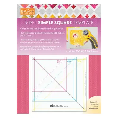 fast2cut 3-in-1 Simple Square Template - Gauthier, Judy