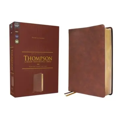 NKJV, Thompson Chain-Reference Bible, Leathersoft, Brown, Red Letter, Comfort Print