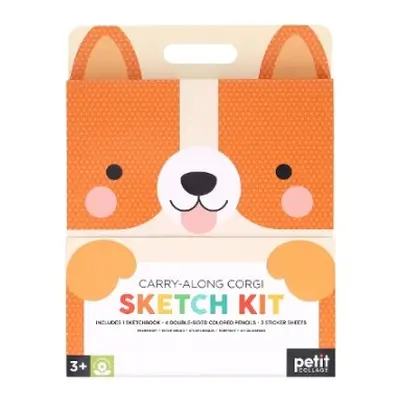 Carry-Along Corgi Sketch Kit - Petit Collage