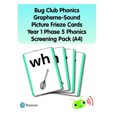 Bug Club Phonics Grapheme-Sound Picture Frieze Cards Year 1 Phase 5 Phonics screening pack (A4) 