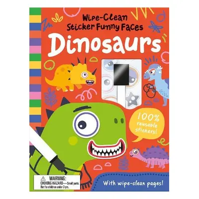 Wipe-Clean Sticker Funny Faces Dinosaurs - Abbott, Rob