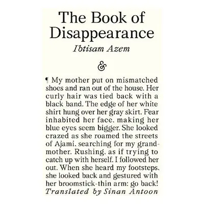 Book of Disappearance - Azem, Ibtisam