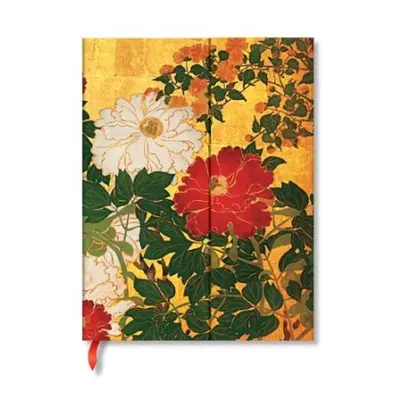 Natsu (Rinpa Florals) Ultra Lined Hardback Journal (Wrap Closure) - Paperblanks